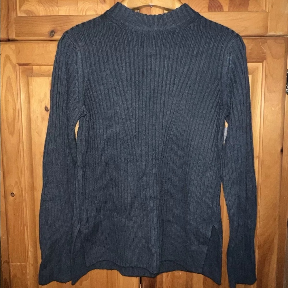Small Vince Wool and Cashmere Sweater Blue Green